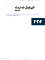 Modern Semiconductor Devices For Integrated Circuits 1st Edition Hu Solutions Manual