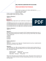 Practice Questions On Direct and Indirect Cost Variances