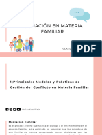 Técnicas de Mediación en Materia Familiar