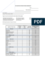 Appliance and Fixture Count Form 2020 