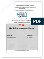 Synthèse Du Paracétamol