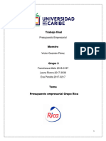 Trabajo Final Presupuesto Empresarial .