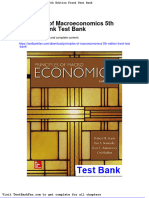 Principles of Macroeconomics 5th Edition Frank Test Bank