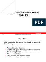 Lab 2-1 Creating - and - Managing - Tables