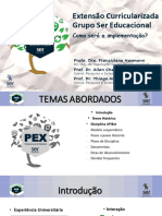 Treinamento Extensão Curricularizada SER