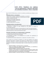 MF1442 - 3 - UD3 - E2L - RV Nº12: "Establecer Los Objetivos Específicos de Un Curso de Gastronomía y Nutrición, Abarcando Los Distintos Tipos de Contenidos Formativos" (Tema 3. Apartado 3.3.)