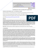 A Mini-Review On Expanded Polystyrene Waste Recycl