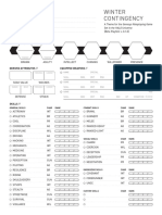 WINTER CONTINGENCY Character Loadout Vehicle Sheets