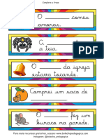 Complete As Frases Bolacha Pedagogica 1