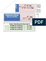 Calculo de La Muestra Intervalos de Confianza SII