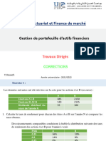 Correction - TD - Gestion de Portefeuille Des Actifs Financiers