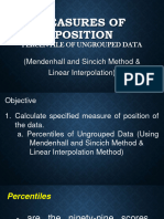 Percentile Mendenhall Interpolation