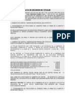 Acta de Aumento de Capital-Lda