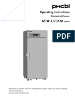 Instruction Manual For PHCbi MDF U731M PAPE Biomedical Freezer