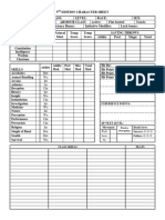 Character Sheet