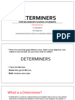 English Determinants Presentation