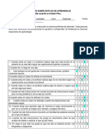 Práctica 2. Cuestionario de Estilos de Aprendizaje