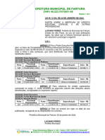 Lei N.º 2704-2024 - Dispõe Sobre A Abertura de Crédito Adicional Especial e Dá Outras P