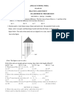 Class 10 Arithmetic Progression Practice WORKSHEET