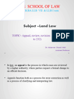 15.apeal, Revision Land Laws