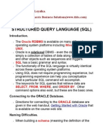 SQL Notes