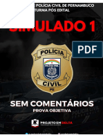 Simulado 1 - Delegado PC-PE - Simulado OBJETIVO - Projeto em Delta