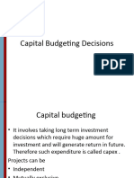 Capital Budgeting