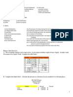 Balance Sheet ExercisesNameTask