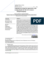 Detecting Cyberbullying Text Using The Approaches With Machine Learning Models For The Low-Resource Bengali Language