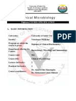 Clinical Microbiology - Course Spec