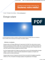 Qu'est-Ce Que L'énergie Solaire Exploitation Thermique, Photovoltaïque, Thermodynamique