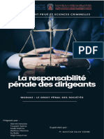 Respo Penale Des Dirigeants 1