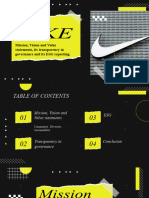 Nike Presentation Transparency in Governance and Its ESG Reporting.