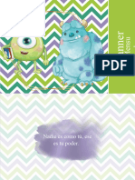 Planner Mensual Monster Inc