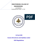 AUTONOMOUS B.Tech EEE R20 Course Structure