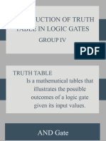 Group 4 - Introduction of Truth Table in Logic Gates - BSIT 1A