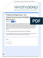 Prueba de Diagnostico IC2 Capacitaciones para Instalador Eléctrico SEC Clase D