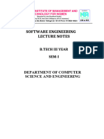 SE NOTES IIICSE-SEM-I Unit-2