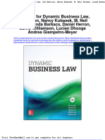 Full Test Bank For Dynamic Business Law 4Th Edition Nancy Kubasek M Neil Browne Linda Barkacs Daniel Herron Carrie Williamson Lucien Dhooge Andrea Giampetro Meyer PDF Docx Full Chapter Chapter