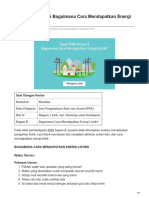 Soal IPAS Kelas 5 Bagaimana Cara Mendapatkan Energi Listrik