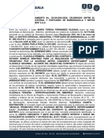 Contrato de Arrendamiento Del Romelio Martínez para Metroconcierto de Carnaval 2024