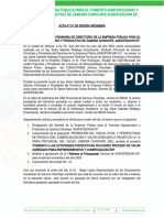 ACTA DE SESIÓN DE DIRECTORIO N°1 Período 2023-2027