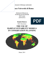 Use of Habitat Suitability Models