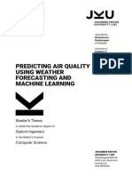 Predicting Air Quality Using Weather Forecasting and Machine Learning