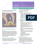 Giving Subcutaneous Injection