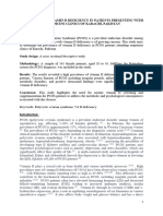 Prevalence of Vit D Defeciency in PCO Patients