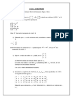 1 Lista de Matrizes