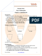 Quadrilaterals Class 9 Notes CBSE Maths Chapter 8 (PDF)