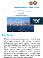 modeling and analysis of renewable energy systems المعدل pptx