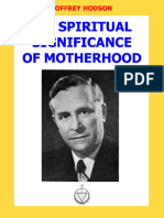 Spiritual Significance of Motherhood, The - Geoffrey Hodson